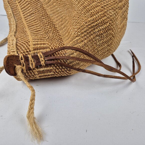 Vintage Handwoven Sisal Tote Market Bag from Kenya  Large - Picture 7 of 15